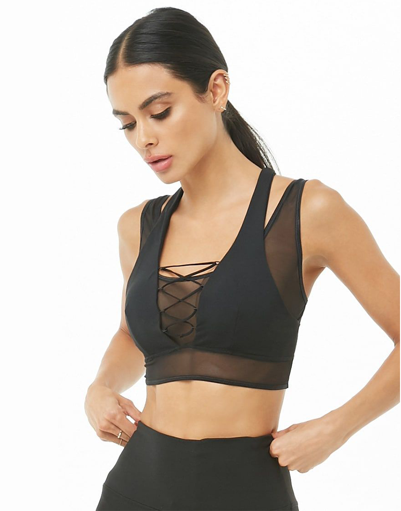 Workout Cotton Top In Black