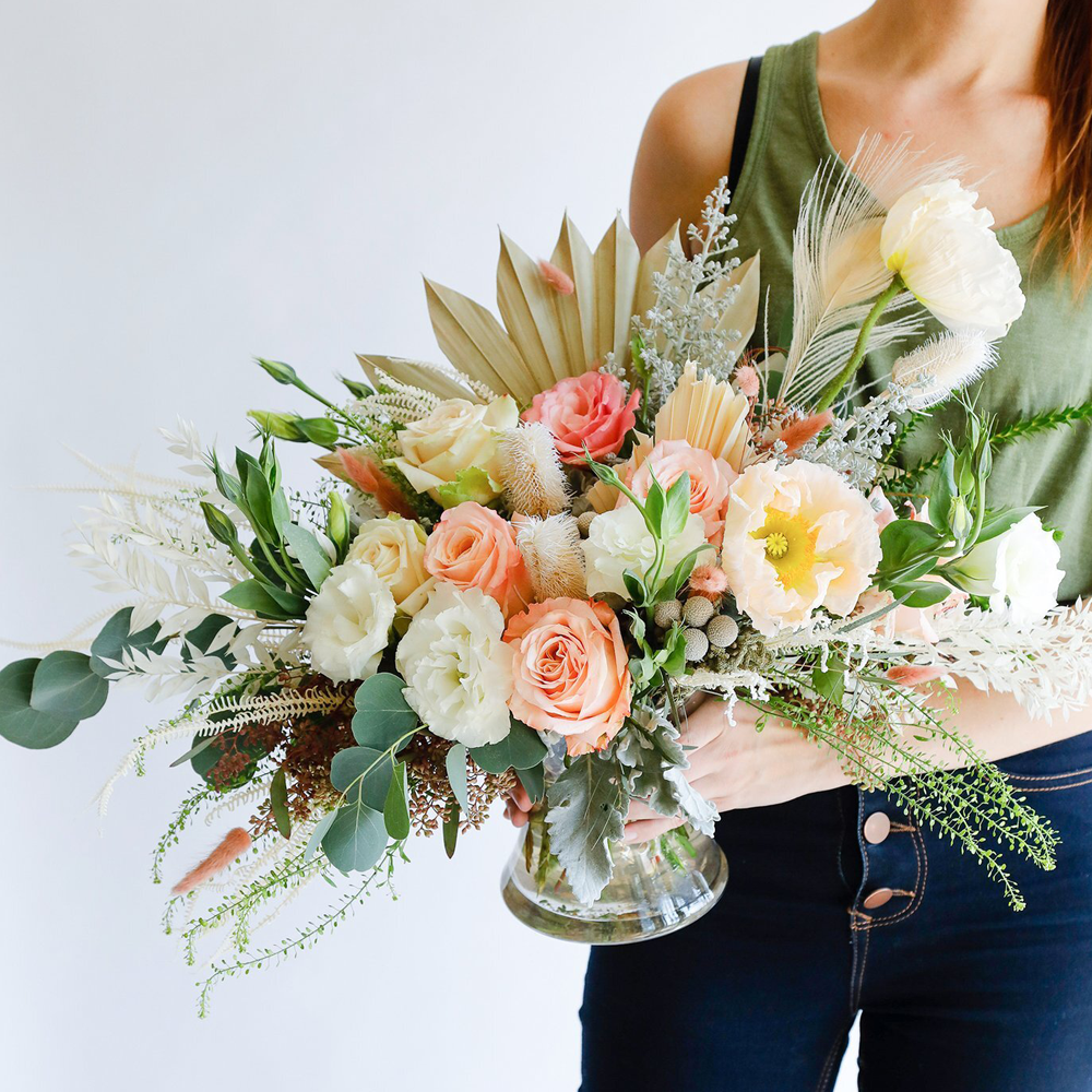 Seasonal Hobnail Arrangement